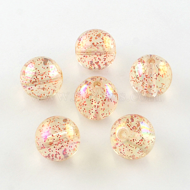 Perles rondes en acrylique transparent de couleur AB(X-TACR-D005-12mm-M)-2