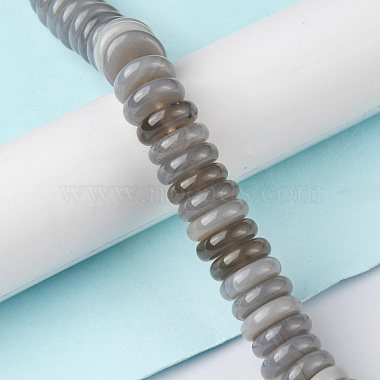 Natural Grey Agate Beads Strands(G-F743-06B)-2