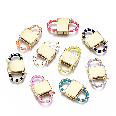 Real 16K Gold Plated Mixed Color Brass Clasps