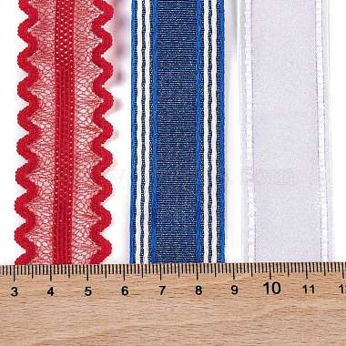 9 yards 3 styles ensembles de rubans en polyester et polycoton pour le jour de l'indépendance(SRIB-A015-02A-05)-3