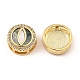 Brass Micro Pave Clear Cubic Zirconia Slide Charms(KK-K342-09G-03)-2