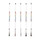 Mixed Natural Gemstone Pointed Drowsing Pendulums(PALLOY-JF01991)-1