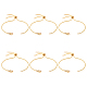 SUNNYCLUE 6Pcs Brass Slider Bracelets Makings(AJEW-SC0001-29)-1