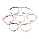 7Pcs 7 Style Alloy Chakra Link Bracelets Set(BJEW-JB10017)-1