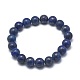 Natural Lapis Lazuli(Dyed) Bead Stretch Bracelets(BJEW-K212-B-047)-1