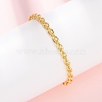Brass Cable Chain Bracelets for Women, Long-Lasting Plated, Rack Plating, Cadmium Free & Lead Free, Real 18K Gold Plated, 6-3/4 inch(17cm)(BJEW-C140-04G)