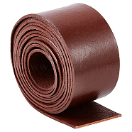 2M Flat Leather Cord, for Jewelry Making, Coconut Brown, 50x2mm, about 2.19 Yards(2m)/pc(LC-WH0007-07D-01)