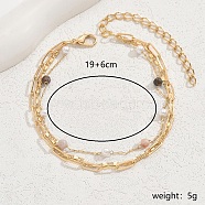 Iron Imitation Pearl Multi-layer Anklets for Women(VB8880)