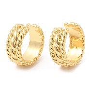 Brass Cuff Earrings, Non Piercing Earrings, Long-Lasting Plated, Lead Free & Cadmium Free, Real 18K Gold Plated, 13.5x15x6mm(EJEW-K251-20G)