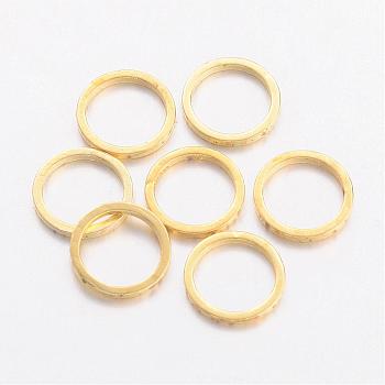 Brass Linking Rings, Golden, 8x0.7~1mm