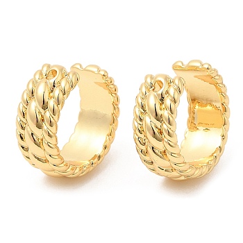 Brass Cuff Earrings, Non Piercing Earrings, Long-Lasting Plated, Lead Free & Cadmium Free, Real 18K Gold Plated, 13.5x15x6mm