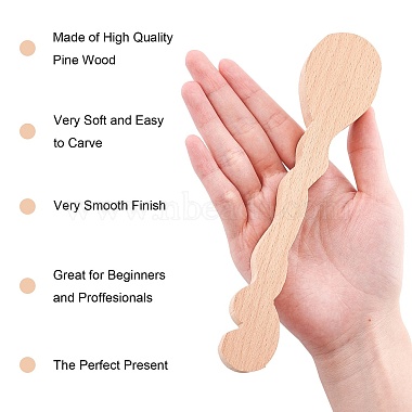 Unfinished Beech Wood Blank Spoon(WOOD-WH0108-72)-3