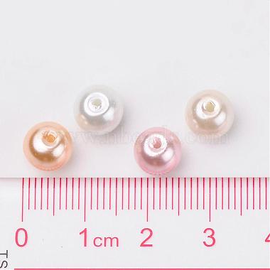 Barely Pink Mix Pearlized Glass Pearl Beads(HY-X006-8mm-01)-4