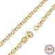 925 Sterling Silver Oval Ball Chain Necklace for Women(NJEW-A014-02G)-1