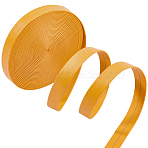 PU Leather Ribbons, for Bags, Jewelry Making, DIY Crafting, Goldenrod, 1/2 inch(12mm), about 5.47 Yards(5m)/Bundle(DIY-WH20011-93D-12)