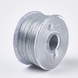 Special Coated Nylon Beading Threads for Seed Beads, Dark Gray, 0.1mm, about 50yards/roll(OCOR-R038-23)