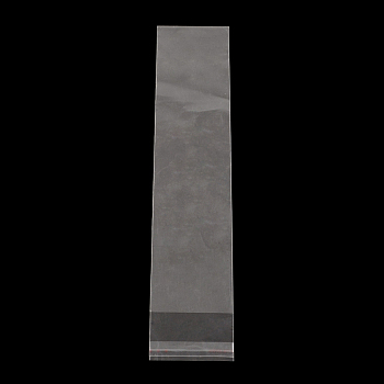 Rectangle OPP Cellophane Bags, Clear, 24x5cm, Unilateral thickness: 0.035mm, Inner measure: 21x5cm
