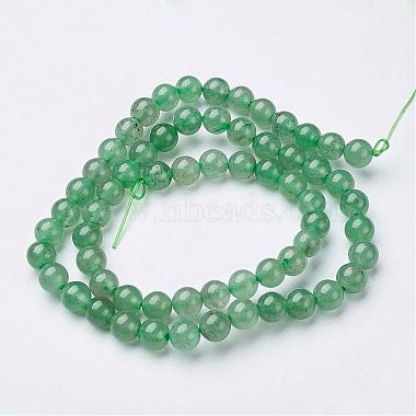 Natural Green Aventurine Beads Strands(GSR6mmC024)-3