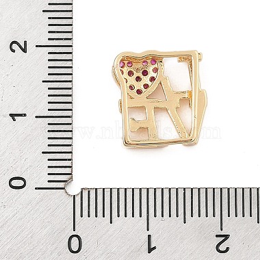 Brass Micro Pave Cubic Zirconia Slide Charms(ZIRC-I068-21G-02)-3