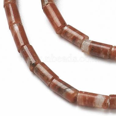 Natural Sesame Jasper/Kiwi Jasper Beads Strands(G-B004-A08)-3