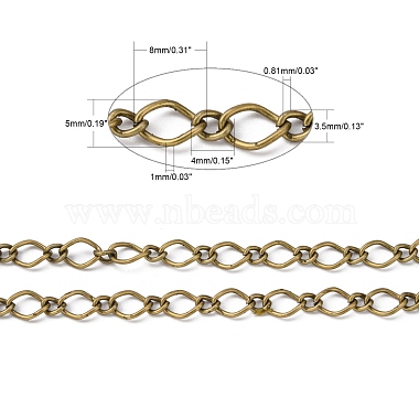 Iron Handmade Chains Figaro Chains Mother-Son Chains(CHSM003Y-AB)-7