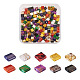 200Pcs 10 Colors Electroplate Glass Seed Beads(SEED-CD0001-03B)-1