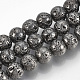 Electroplated Natural Lava Rock Beads Strands(G-T061-55D-12mm)-1