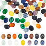 Natural & Synthetic Gemstone Cabochons, Oval, 10x8x4~5mm, 52pcs/box(G-PH0001-02)