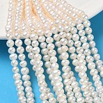 Natural Cultured Freshwater Pearl Beads Strands, Grade 4A, Potato, Beige, 5~6mm, Hole: 0.6mm, about 70~71pcs/strand, 13.86~14.02''(35.2~35.6cm)(PA-CBAC463-08)