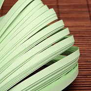 Quilling Paper Strips, Pale Green, 530x5mm, about 120strips/bag(X-DIY-J001-5mm-B13)