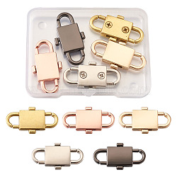5 Colors Adjustable Alloy Chain Buckles, for Chain Strap Bag Accessories, Mixed Color, 32x17x5mm, Hole: 6x6mm, 5pcs/box(PALLOY-TA0001-91-RS)