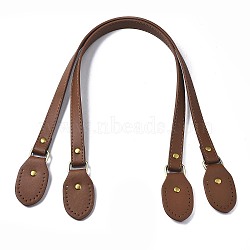 PU Leather Bag Handles, for Bag Straps Replacement Accessories, Saddle Brown, 63.3x1.7x0.3cm(DIY-S044-009C)