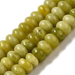 Natural Xinyi Jade/Southern Jade Beads Strands, Rondelle, 10x6~6.5mm, Hole: 1mm, about 59~61pcs/strand, 14.57~15.16 inch(37~38.5cm)(G-G102-C08-01)