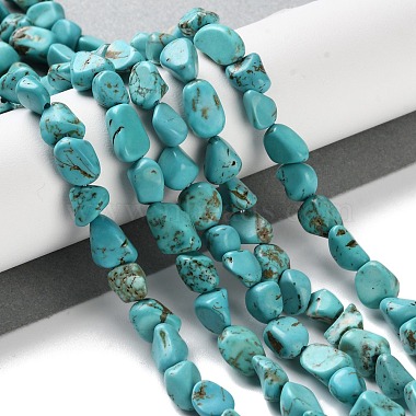 Dyed & Heated Natural Turquoise Beads Strands(G-P497-01C-17)-2