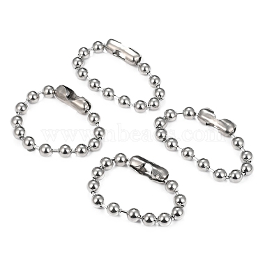 304 Stainless Steel Ball Chain Bracelets(X-BJEW-G618-03P)-4