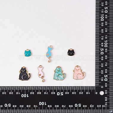 60Pcs 12 Style Alloy Enamel Pendants(ENAM-SZ0002-97)-8