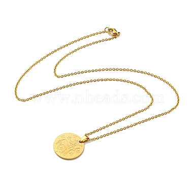 Constellation Pendant Necklaces(NJEW-S422-04G-09)-3