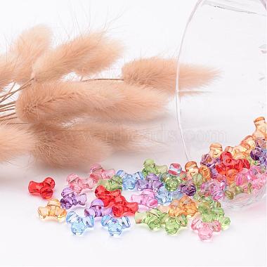 Transparent Acrylic Plastic Tri Beads for Christmas Ornaments Making(X-PL699M)-3