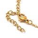 Crystal Rhinestone Heart Dangle Hoop Earring & Tree Pendant Nacklace(SJEW-P002-06G)-7