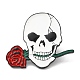 Skull & Rose Enamel Pins(JEWB-Z013-01A-EB)-1