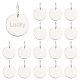 Ahadermaker 20pcs pendentifs en acier inoxydable(FIND-GA0002-67)-1