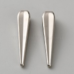 Alloy Cord Ends, Cone Cord Rope Lock, Hoodie Drawstring Replacement, Platinum, 30x6.5x6.5mm, Hole: 4mm(FIND-WH0366-065P)