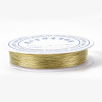Round Copper Jewelry Wire, Gold, 20 Gauge, 0.8mm, about 9.84 Feet(3m)/roll(X-CWIR-S002-0.8mm-02)