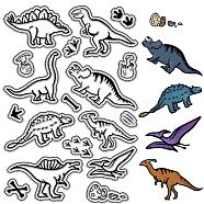 Custom PVC Plastic Clear Stamps, for DIY Scrapbooking, Photo Album Decorative, Cards Making, Stamp Sheets, Film Frame, Dinosaur, 160x110x3mm(DIY-WH0439-0166)