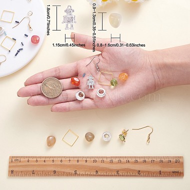 DIY Gemstone Drop Earring Making Kit(DIY-SZ0009-75)-2
