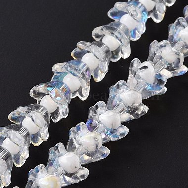 Electroplate Transparent Glass Beads Strands(LAMP-H061-01D-01)-3