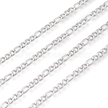 304 Stainless Steel Figaro Chain(CHS-M003-12P-D)-2