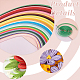 Flower/Bird Pattern Cardboard DIY Paper Quilling Tools Drawings Sample Cards(DIY-GA0006-36)-3