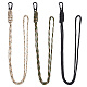 6Pcs 3 Colors Polyester Card Holder Lanyard(AJEW-HY0001-42)-1