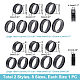16Pcs 16 Style 201 Stainless Steel Grooved Finger Ring Settings(STAS-UN0044-16)-3